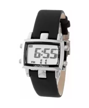 Мужские часы из нержавеющей стали кварцевая кожа Laura Biagiotti, серый