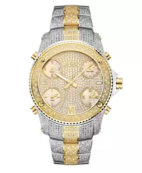 Мужские часы Jet Setter Diamond (2 ct.t.w.) из нержавеющей стали Jbw, серебряный