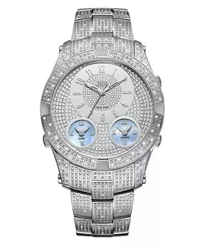 Мужские часы Jet Setter III Diamond (1 карат) из нержавеющей стали Jbw, серебро