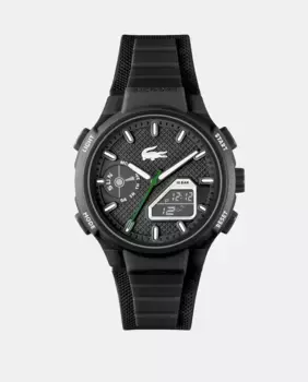 Мужские часы LC33 2011365 черные силикон Lacoste