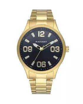 Мужские часы Leader RA563202 со стальным и золотым ремешком Radiant, золотой
