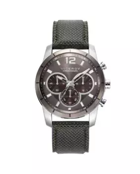 Мужские часы Magnum со стальным корпусом и зеленым нейлоновым ремешком Viceroy