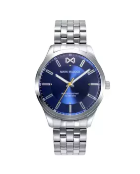 Мужские часы Marais со стальным корпусом и браслетом Mark Maddox, серебряный