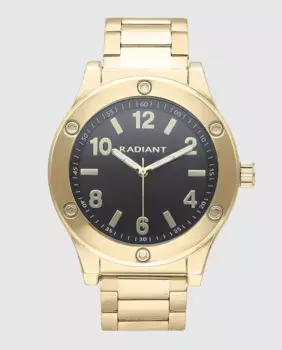 Мужские часы Marcello RA667204 из стали и золотого ремешка Radiant