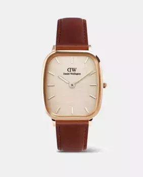 Мужские часы Marlon DW00100816 из коричневой кожи Daniel Wellington, коричневый