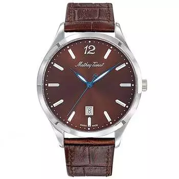 Мужские часы Mathey Tissot Urban с коричневым циферблатом
