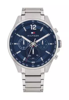 Мужские часы Макс 1791973 TOMMY HILFIGER, серебро
