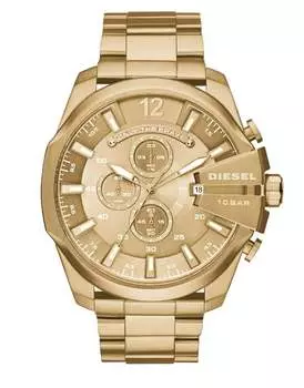 Мужские часы mega Chief хронограф dz4360 Diesel, желтый