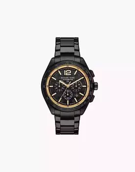 Мужские часы Michael Kors Accelerator 2.0 с хронографом, черные, из нержавеющей стали — ЧЕРНЫЕ