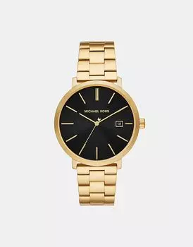 Мужские часы Michael Kors Blake с тремя стрелками и датой, из нержавеющей стали золотистого оттенка — ЗОЛОТО