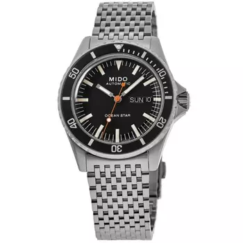 Мужские часы Mido Ocean Star Tribute Special Edition с черным циферблатом из стали M026.830.11.051.00