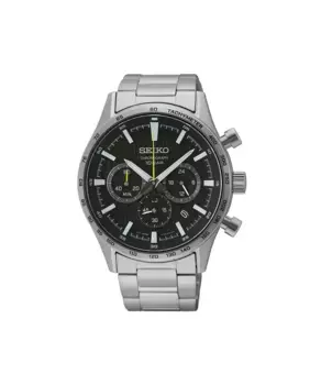 Мужские часы Neo Sports SSB413P1 со стальным и серебряным ремешком Seiko, серебряный