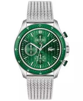 Мужские часы Neoheritage с сетчатым браслетом из нержавеющей стали, 42 мм Lacoste