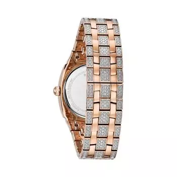 Мужские часы Phantom Crystal Pave из нержавеющей стали — 98B324 Bulova