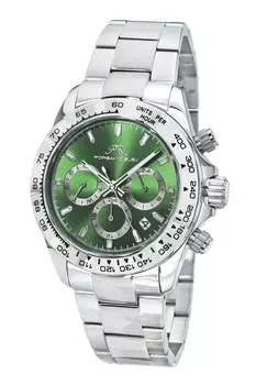 Мужские часы Preston из нержавеющей стали серебристого тона и зеленого цвета 1035APRS Porsamo Bleu