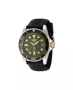 Мужские часы Pro Diver Quartz 3 Hand Military Green Dial, модель 48217 Invicta, черный