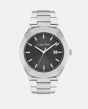 Мужские часы Progressive 25200196 стальные Calvin Klein, серебро