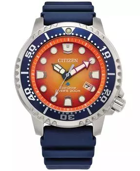 Мужские часы Promaster Eco-Drive 44 мм с синим ремешком Citizen, синий