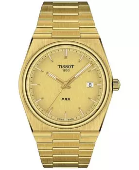 Мужские часы PRX с золотистым браслетом из нержавеющей стали, 40 мм Tissot