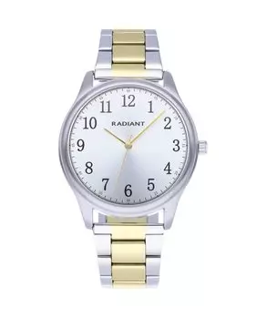 Мужские часы Rex 40 мм RA574205 со стальным и серебряным ремешком Radiant, серебро