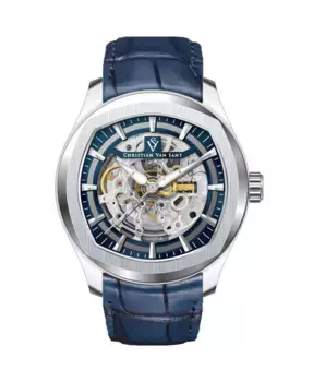 Мужские часы Romeo с синим циферблатом - CV9501 Christian Van Sant, синий