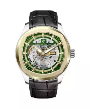 Мужские часы Romeo с зеленым циферблатом - CV9503 Christian Van Sant, зеленый