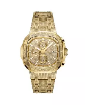 Мужские часы с бриллиантами (1/5 карата t.w.) из нержавеющей стали с позолотой 18 карат Часы 48 мм Jbw