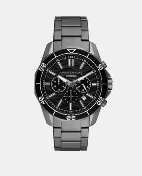 Мужские часы с хронографом из серой стали AX1959 Armani Exchange, коричневый