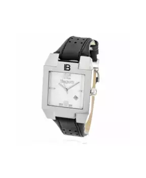 Мужские часы с кожаным браслетом из нержавеющей стали Laura Biagiotti, серый