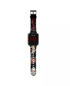 Мужские часы с разноцветным силиконовым ремешком 45 мм Ed Hardy