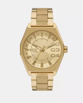 Мужские часы Scraper DZ2173 из золотой стали Diesel, золотой