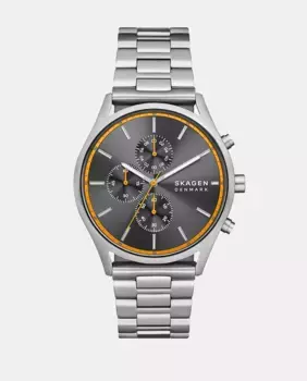 Мужские часы SKW6926 Стальной хронограф Skagen, серебряный
