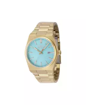 Мужские часы Speedway Quartz 3 Hand с голубым циферблатом, модель 48401 Invicta, золотой