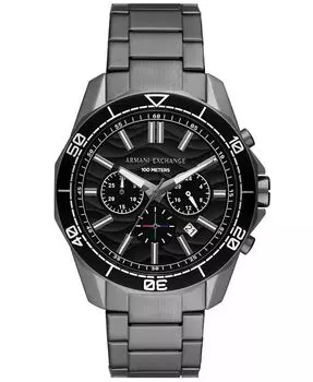 Мужские часы Spencer с хронографом из бронзы из нержавеющей стали, 44 мм A|X Armani Exchange, серый