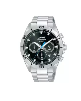 Мужские часы Sport man RT335KX9 из стали с серебряным ремешком Lorus, серебряный