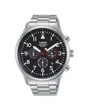 Мужские часы Sport man RT363JX9 со стальным и серебряным ремешком Lorus, серебро