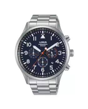 Мужские часы Sport man RT365JX9 со стальным и серебряным ремешком Lorus, серебрянный