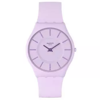 Мужские часы Swatch La La Lila с фиолетовым циферблатом
