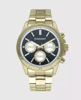 Мужские часы Tech RA640704 из стали и золотого ремешка Radiant