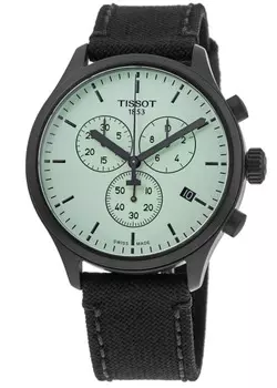 Мужские часы Tissot Chrono XL с зеленым циферблатом и тканевым ремешком T116.617.37.091.00