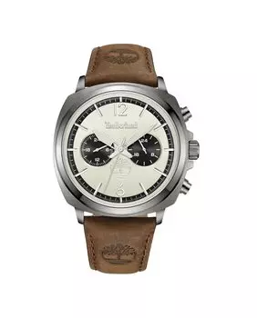 Мужские часы Williston TDWGF0028203 из стали с коричневым ремешком Timberland, коричневый