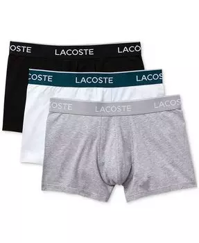 Мужские чемоданы, 3 шт. Lacoste, цвет Black, White, Silver-Tone Chine