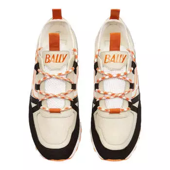 Мужские черно-белые кроссовки из синтетического каучука Bally Glick 6300603, белый