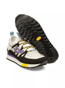 Мужские черно-белые синтетические кроссовки Bally Glick 6239599, белый