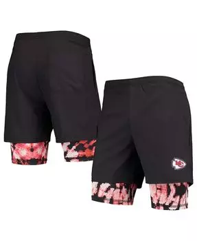 Мужские черные беговые шорты kansas city chiefs FOCO, черный