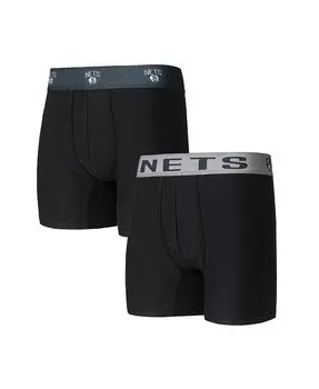 Мужские черные боксеры Brooklyn Nets Breakthrough (2 пары) Concepts Sport, черный