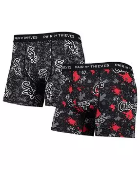 Мужские черные боксеры Chicago White Sox Super Fit, комплект из 2 трусов-боксеров Pair of Thieves, черный