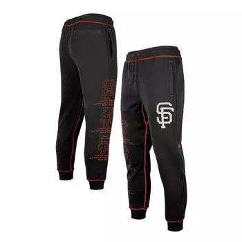 Мужские черные брюки-джоггеры с разрезом San Francisco Giants Team New Era