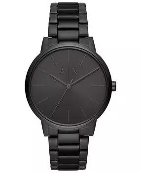 Мужские черные часы-браслет из нержавеющей стали 42 мм Armani Exchange