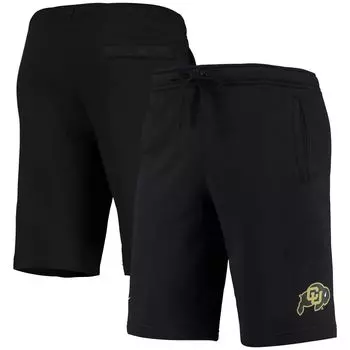 Мужские черные флисовые шорты с логотипом Colorado Buffaloes College Primary Club Nike